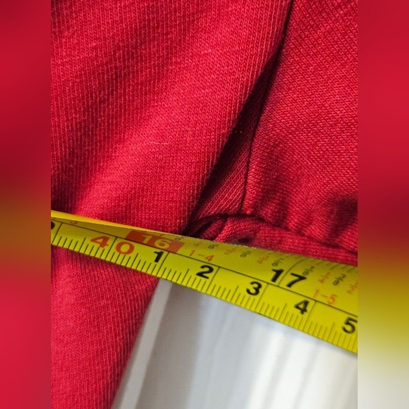 Sundays NYC Sabrina Tee Shirt Dress in Chili Red - Picture 6 of 8